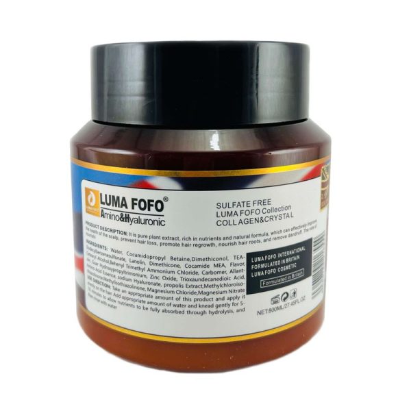 ماسک مو پرچمی بدون سولفات لومافوفو  loma fofo amino&hyaluronic - تصویر 3