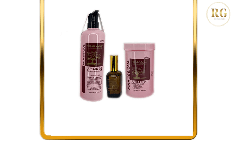 پک شامپو، ماسک مو و روغن موی رزگلد (Rose Gold)