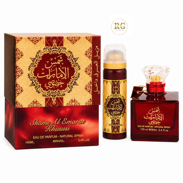 عطر ادکلن شمس الامارات خصوصی زنانه ارض الزعفران